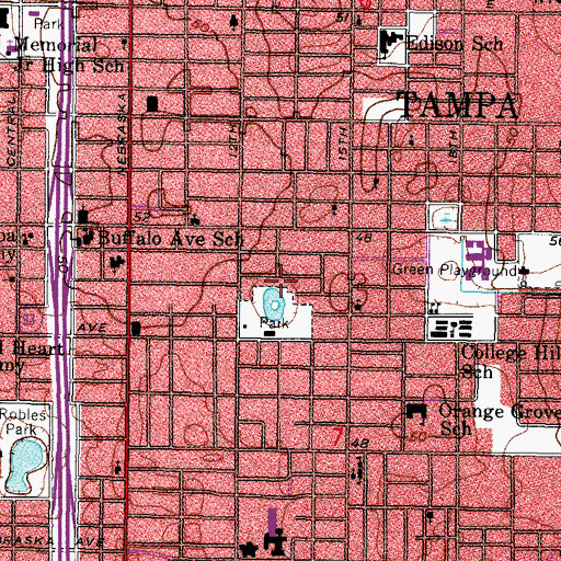 Topographic Map of Assembly of God Church Bethel Temple, FL