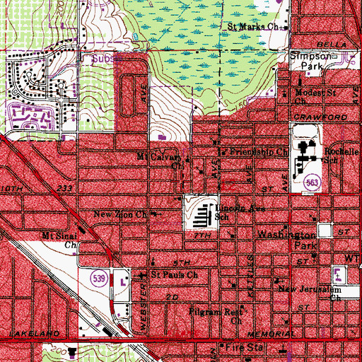 Topographic Map of Center for Practical Christianity, FL