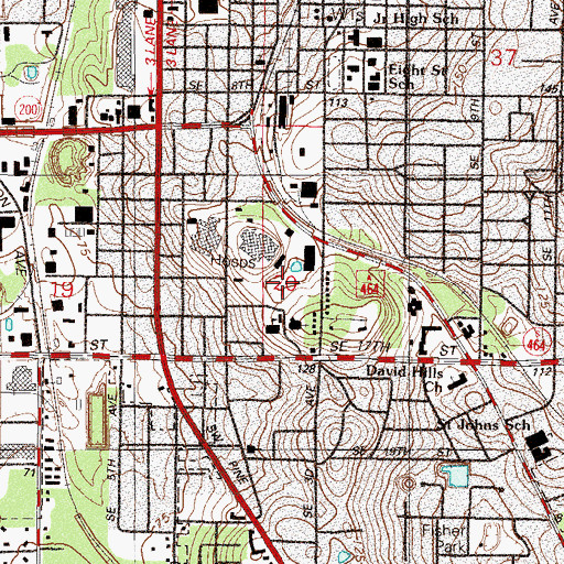 Topographic Map of United Church of Religious Science, FL