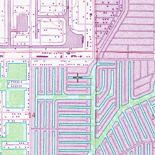 Topographic Map of Cape Coral Christian Reformed Church, FL