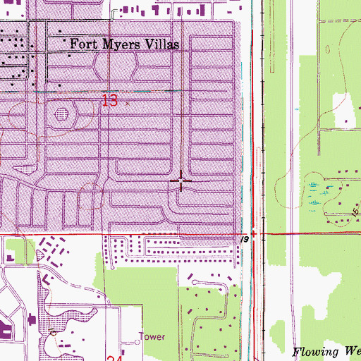 Topographic Map of Saint Peters Community Church, FL