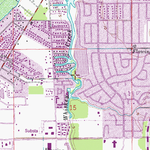 Topographic Map of Slater Bible Chapel, FL