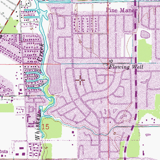 Topographic Map of Southside Christian Church, FL