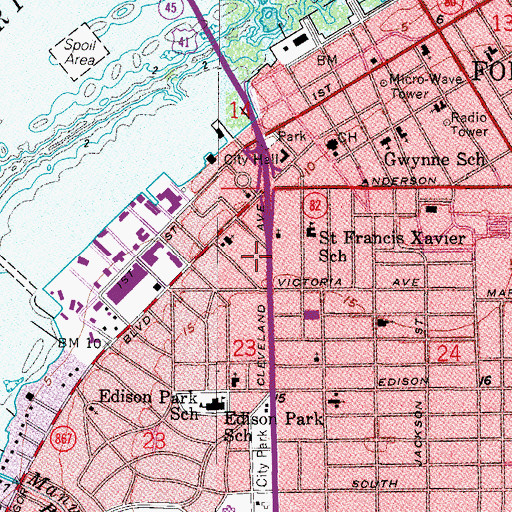 Topographic Map of Unity Church of Christianity, FL