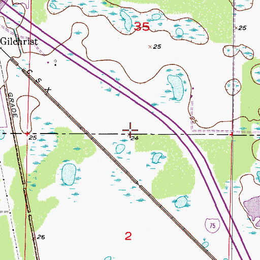 Topographic Map of Prince of Peace Lutheran Church, FL