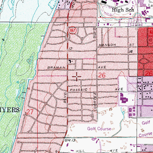 Topographic Map of Metropolitan Community Church, FL