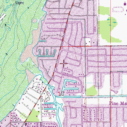Topographic Map of Fishers of Men Lutheran Church, FL