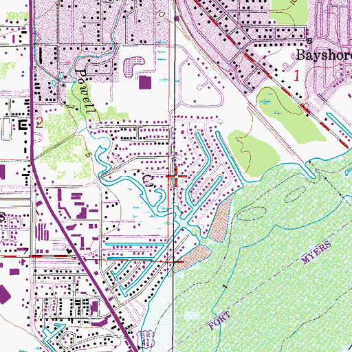 Topographic Map of Church of the Nazarene North, FL