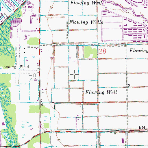 Topographic Map of Church of the Ascension, FL