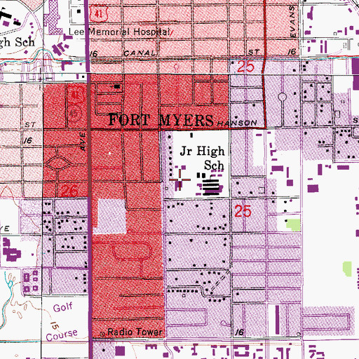 Topographic Map of The Church of Jesus Christ of Latter Day Saints, FL
