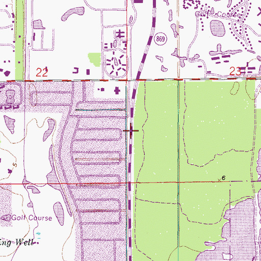 Topographic Map of Church of God of Prophecy, FL