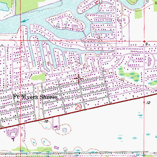 Topographic Map of Christ Worship Center, FL