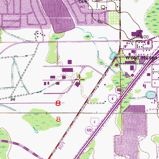 Topographic Map of Trinity Christian Elementary School, FL