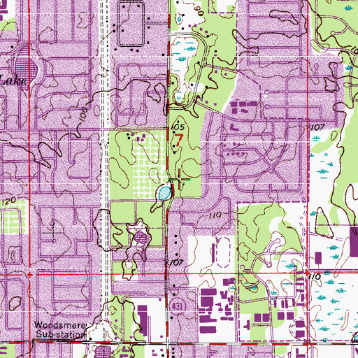 Topographic Map of Orlando Christian School, FL