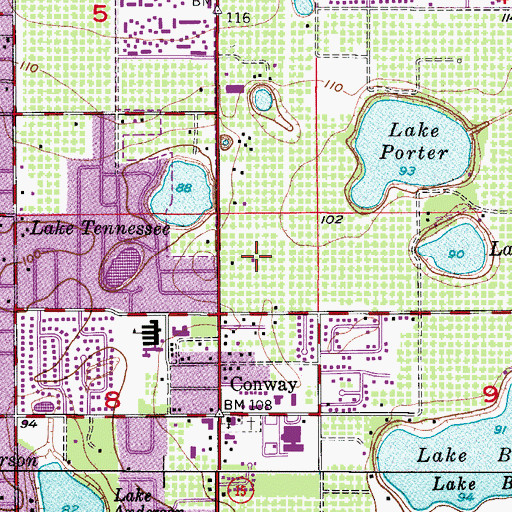 Topographic Map of Morning Star Elementary School, FL