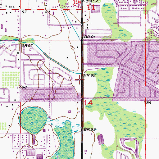 Topographic Map of Montessori Casa Dei Bambini, FL