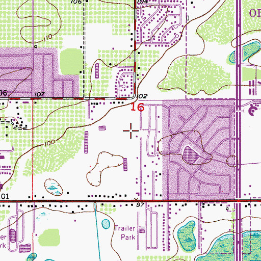 Topographic Map of Mini Skool, FL