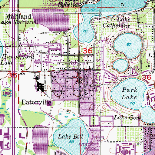 Topographic Map of King of Kings Lutheran Elementary School, FL