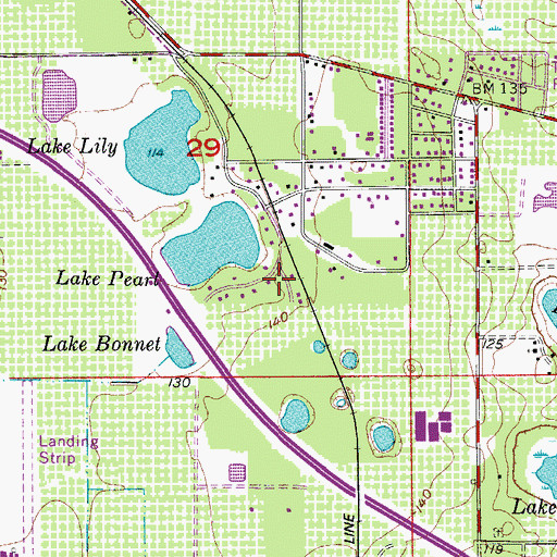 Topographic Map of Calvary Assembly American Christian School, FL