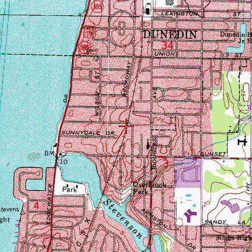 Topographic Map of Church of the Good Shepherd, FL