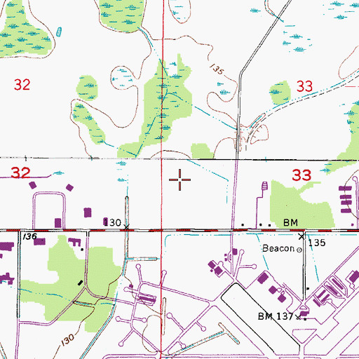Topographic Map of Church of Christ Dunedin, FL