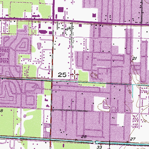 Topographic Map of Saint Hermans Orthodox Church, FL