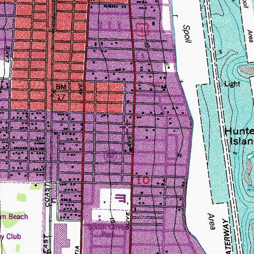 Topographic Map of Victory Baptist Church, FL