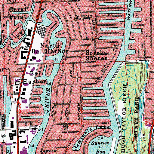Topographic Map of Church by the Sea, FL