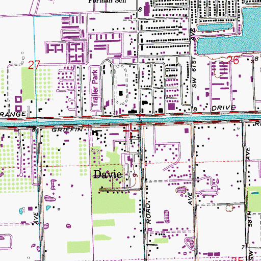 Topographic Map of Saint Philips Eastern Orthodox Parish, FL