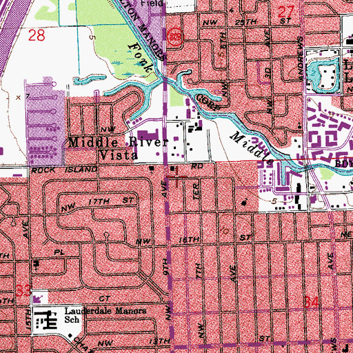 Topographic Map of Northside Church of Christ, FL