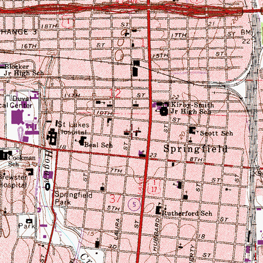 Topographic Map of Church of God by Faith, FL