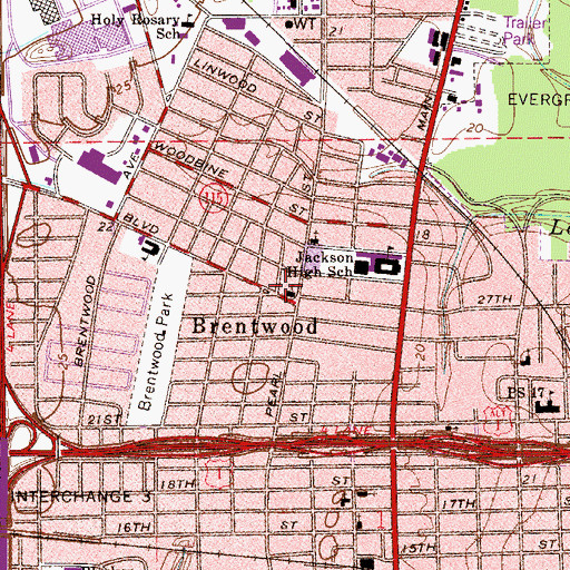 Topographic Map of Northside Church of Christ, FL