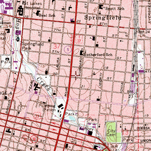 Topographic Map of Abundant Life Outreach, FL