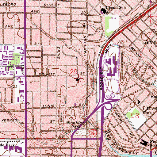 Topographic Map of Saint Matthews Catholic Church, FL