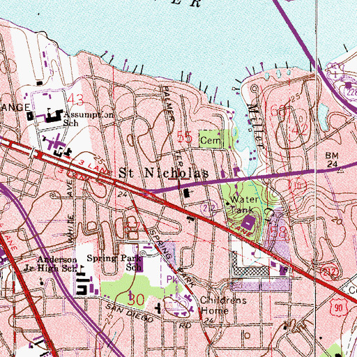 Topographic Map of Children of God House of Prayer, FL