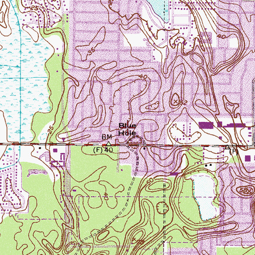 Topographic Map of New Life Christian Fellowship, FL