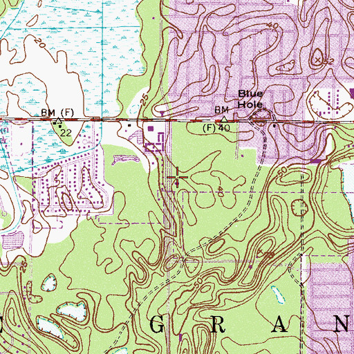 Topographic Map of Sun Valley Christian Church, FL