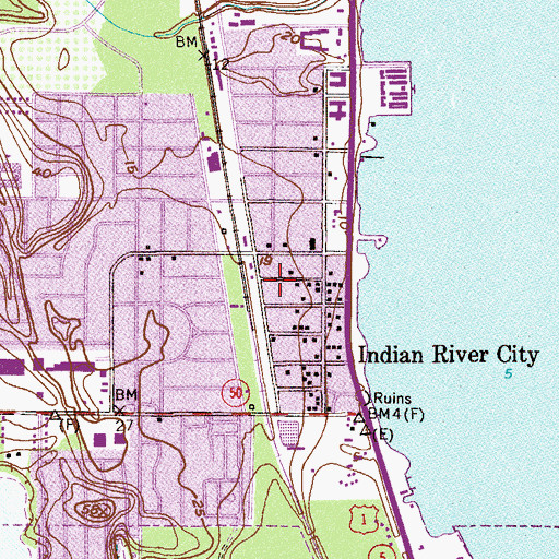 Topographic Map of Church of God Calvary Temple, FL