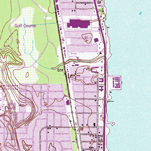 Topographic Map of Church of Christ, FL