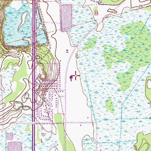 Topographic Map of Christian Life Center, FL