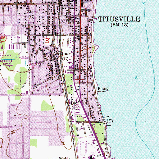 Topographic Map of First Free Will Baptist Church, FL