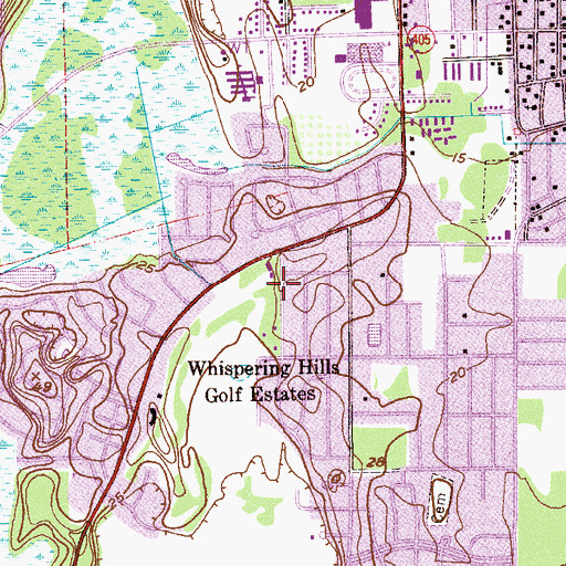 Topographic Map of First Church of Nazarene, FL