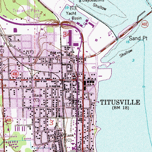 Topographic Map of First Church of God, FL