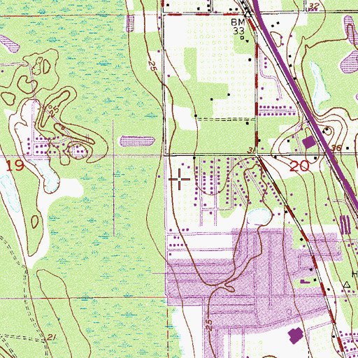 Topographic Map of Way of Life Baptist Church, FL