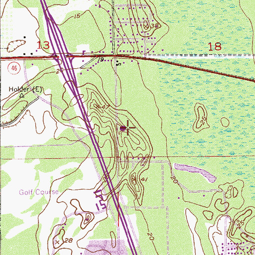 Topographic Map of Holy Spirit Catholic Church, FL