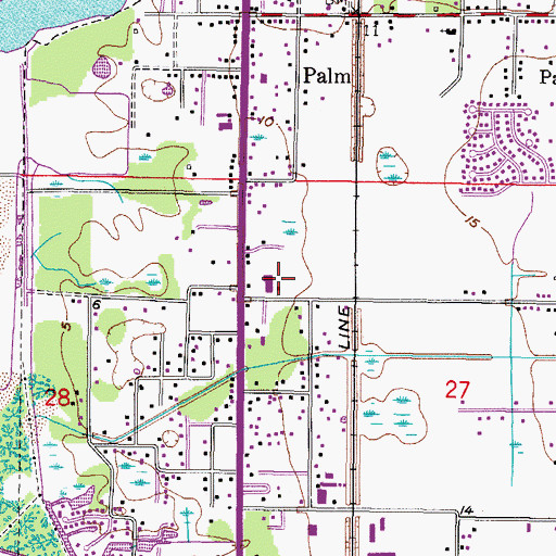 Topographic Map of Saint Johns Parish Day School, FL