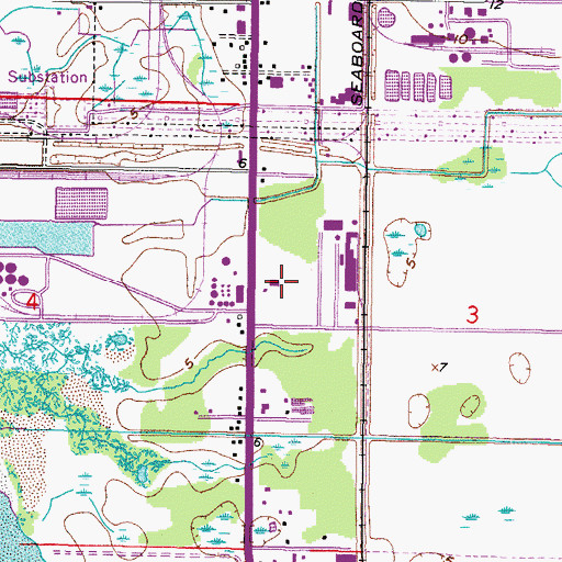 Topographic Map of Rosa Valdez Learning Center, FL