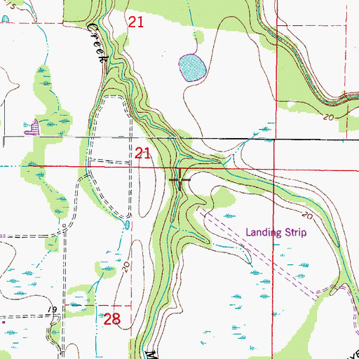 Topographic Map of Riverhills Christian School, FL