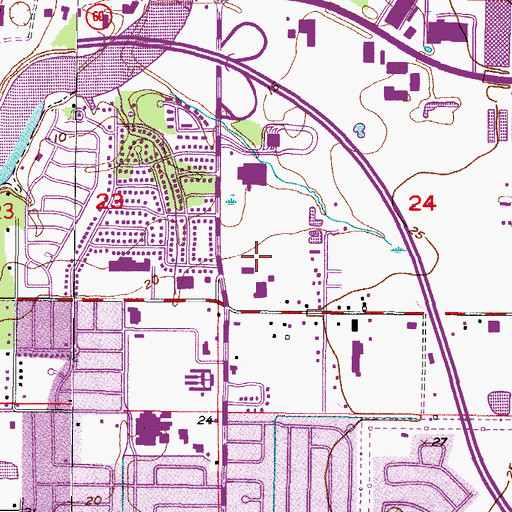 Topographic Map of Nativity School, FL