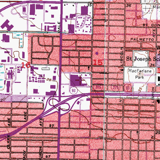 Topographic Map of La Petite Academy, FL